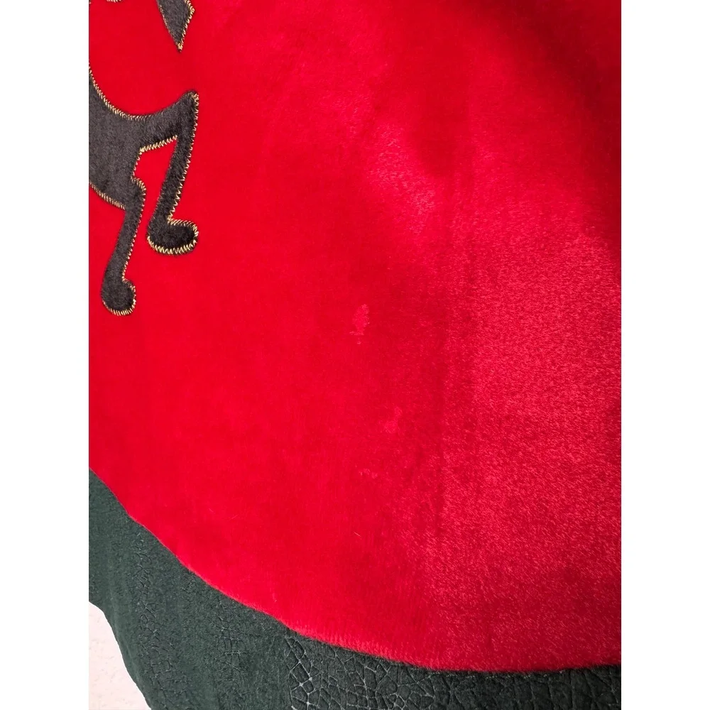 Prima Creations Southwestern Christmas Tree Skirt Red Velvet Kokopelli Cactus 48
